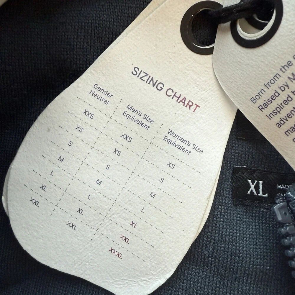 PrAna‎ Hurricane FZ Fleece Jacket Unisex Stormy Night Blue Geometric Size XL NWT